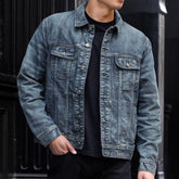 Denim Trucker Jacket | Faded Indigo