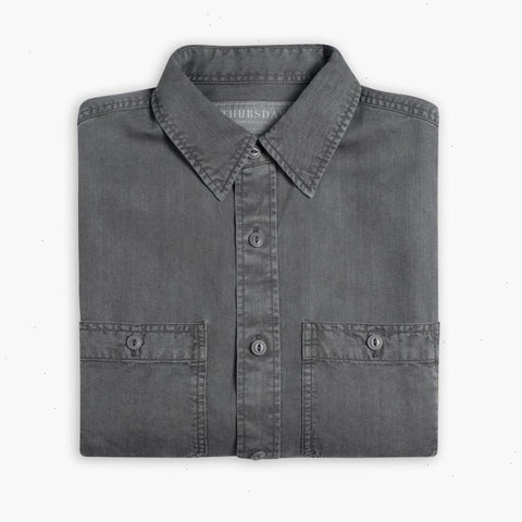 Chambray Workshirt | Charcoal