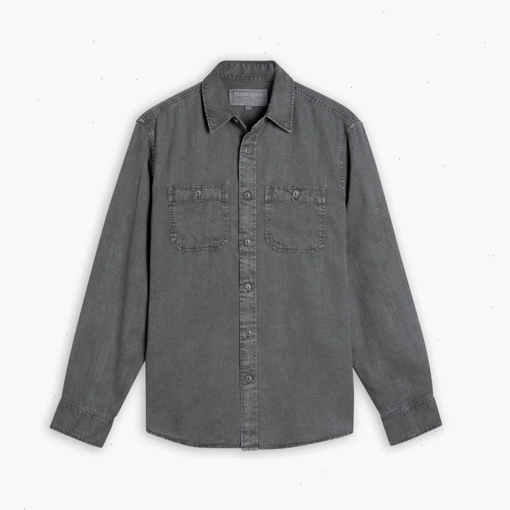 Chambray Workshirt | Charcoal