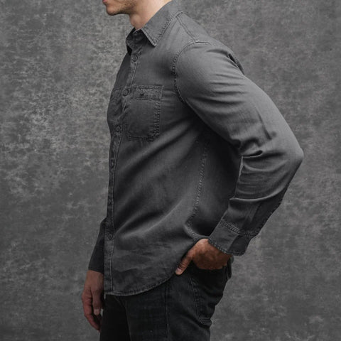 Chambray Workshirt | Charcoal