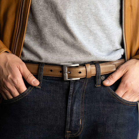 Men's Classic Leather Belt | Natural Chromexcel
