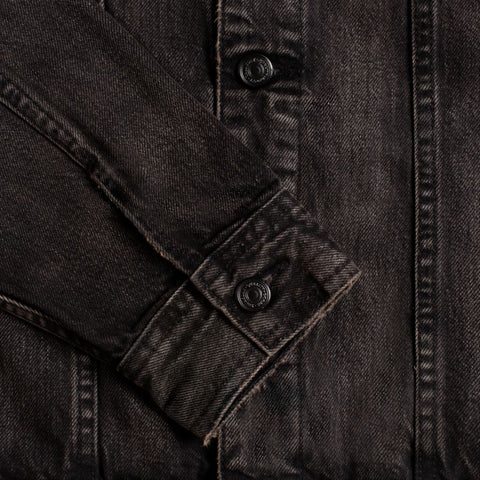 Denim Trucker Jacket | Faded Black
