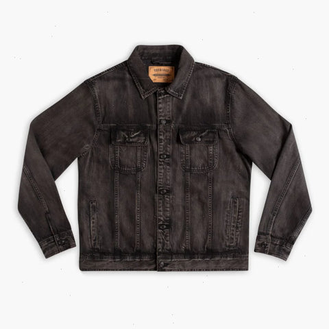 Denim Trucker Jacket | Faded Black