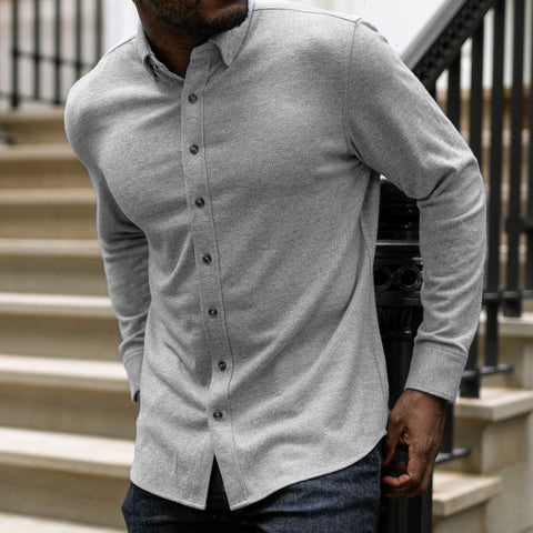 Everyday Button-Down Shirt | Light Grey