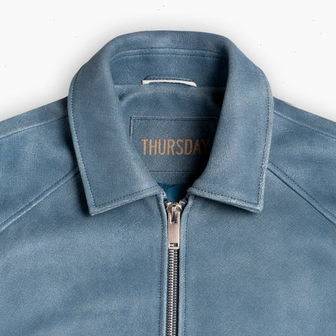 Major League Jacket | Blue Textured