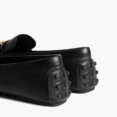 Driving Loafer | Black & Gold