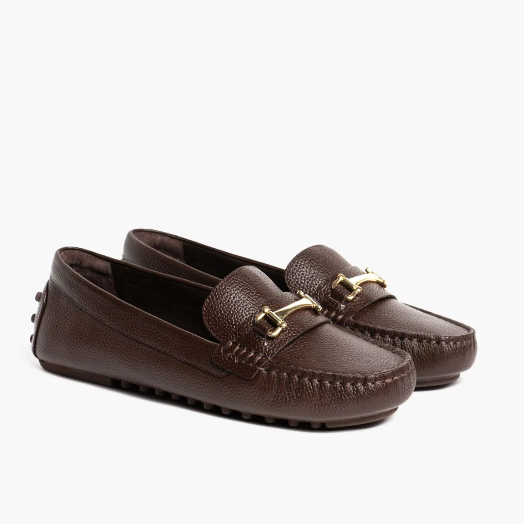 Driving Loafer | Brown & Gold