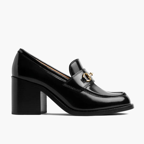 High Heel Penny | Black & Gold