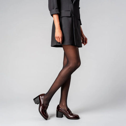 High Heel Penny | Burgundy